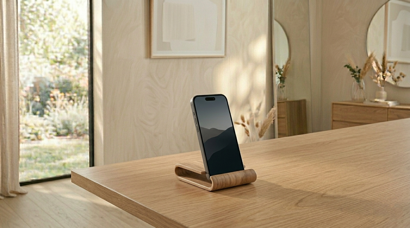 Wooden Phone Stand